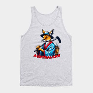 Ice hockey kangaroo Tank Top